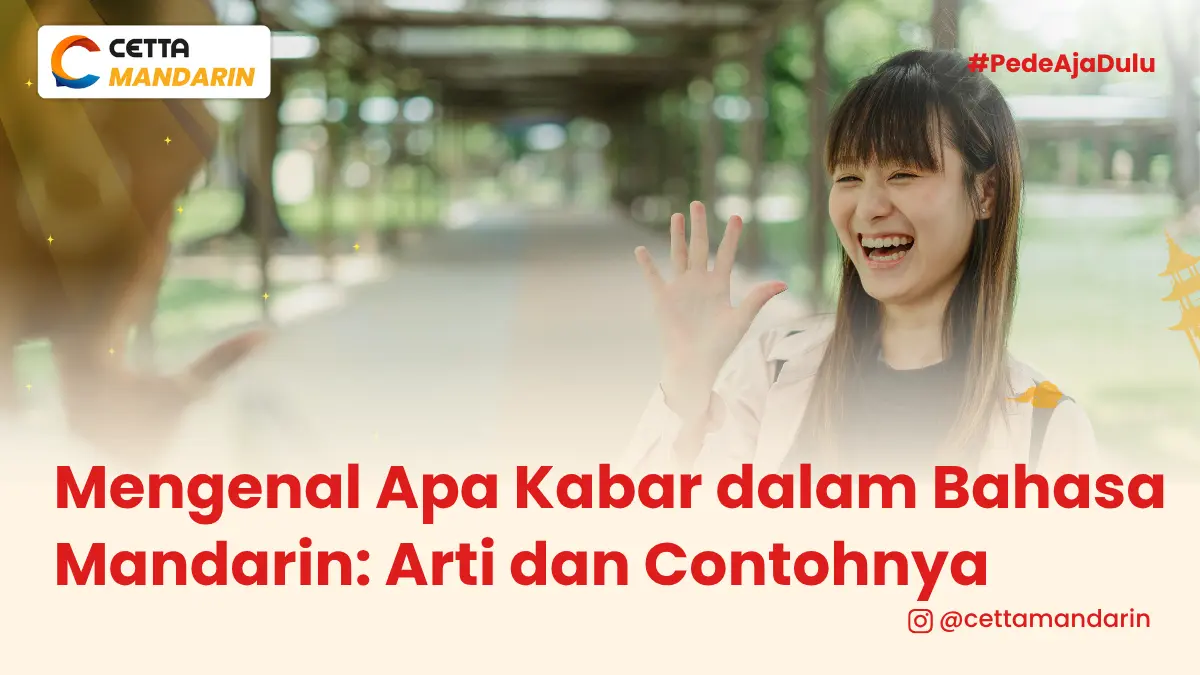 seorang wanita sedang melambaikan tangan