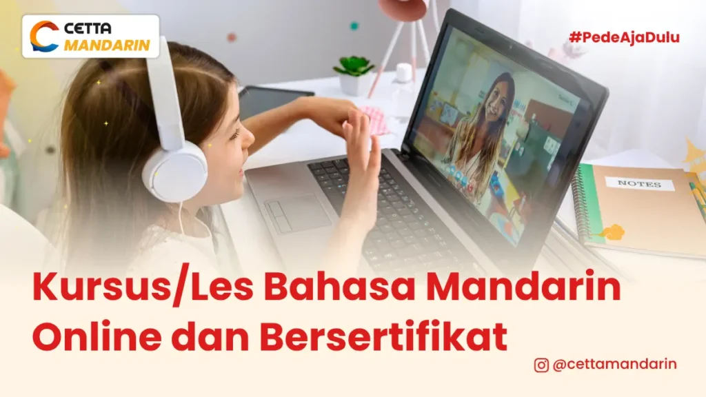 seorang wanita sedang melakukan online conference