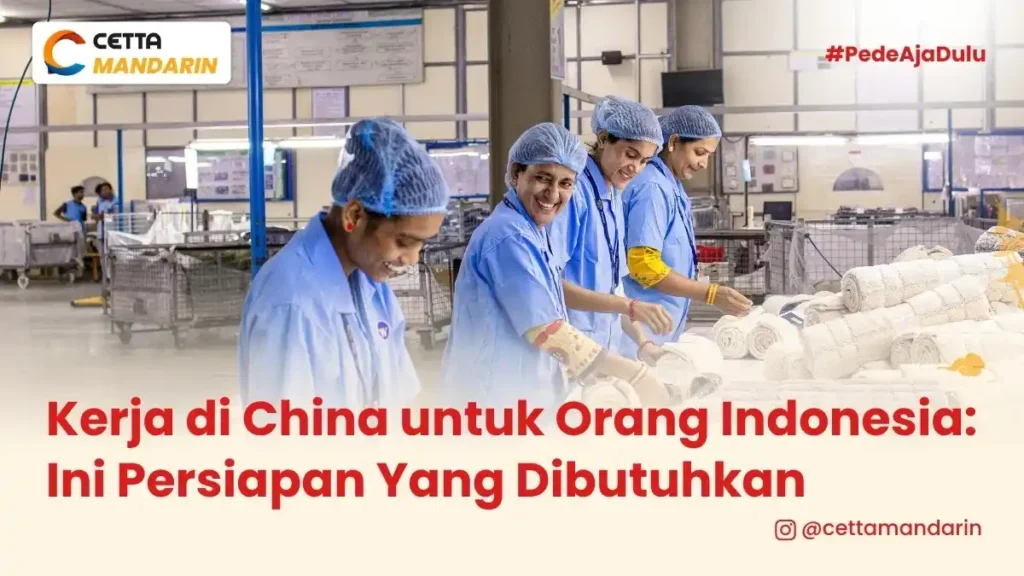 potret lapangan kerja di China untuk orang Indonesia